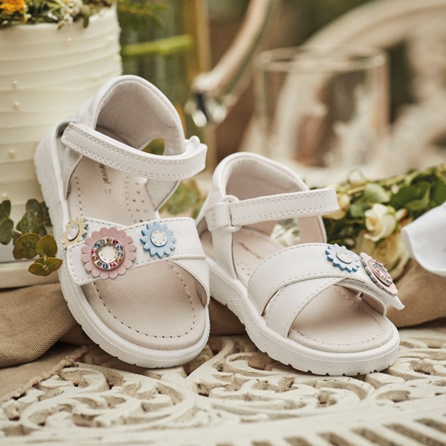 Mayoral Παιδικά Πέδιλα για κορίτσι Λευκό 25-41638-074