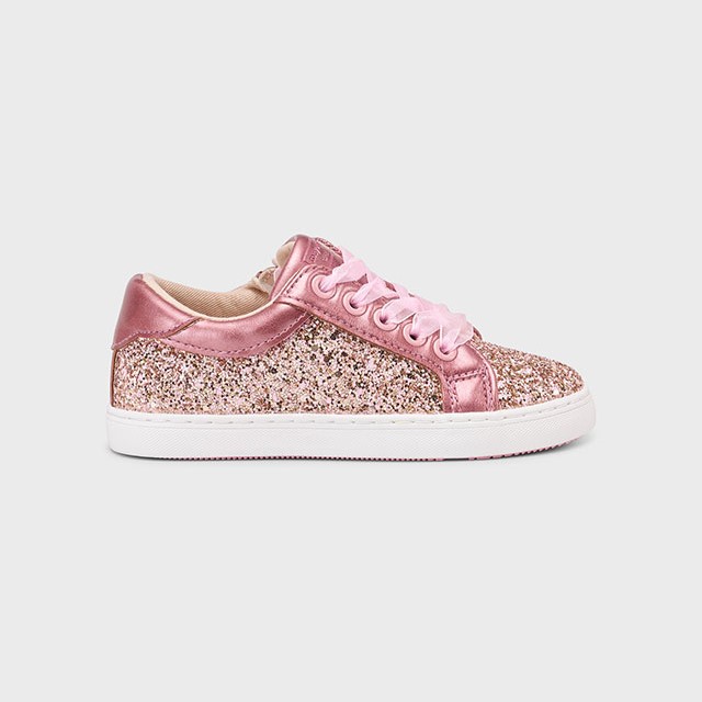Mayoral Παιδικά Sneakers με glitter για κορίτσι Ροζ 25-45620-046