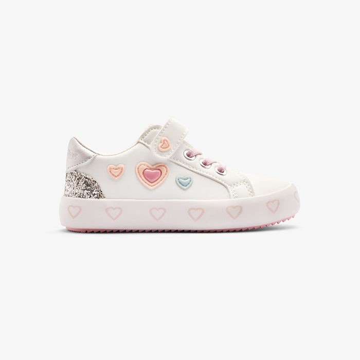 Conguitos παιδικά sneakers Pink Hearts Λευκό COSH282102