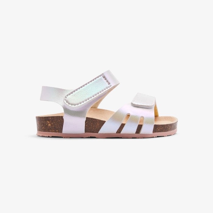 Conguitos παιδικά σανδάλια BIO για κορίτσι Ιριδίζον Λευκό OSSH143088