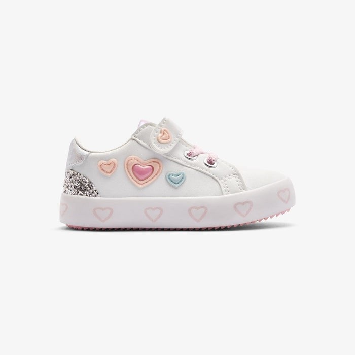 Conguitos παιδικά sneakers Pink Hearts Λευκό OSSH153015