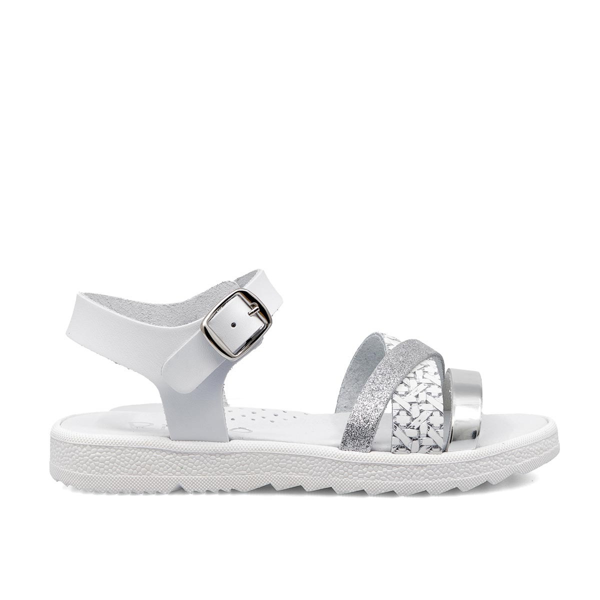 Ricco Παιδικά Δερμάτινα πέδιλα για κορίτσι Λευκό 30259
