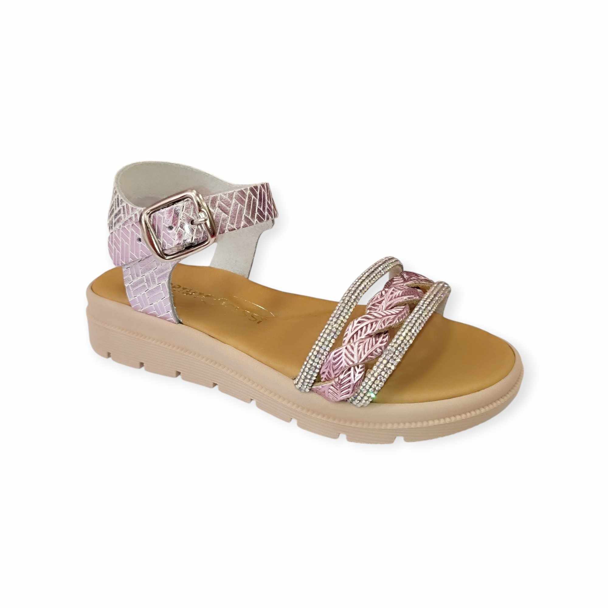 Primi Passi Παιδικά Δερμάτινα πέδιλα για κορίτσι Ροζ 4980