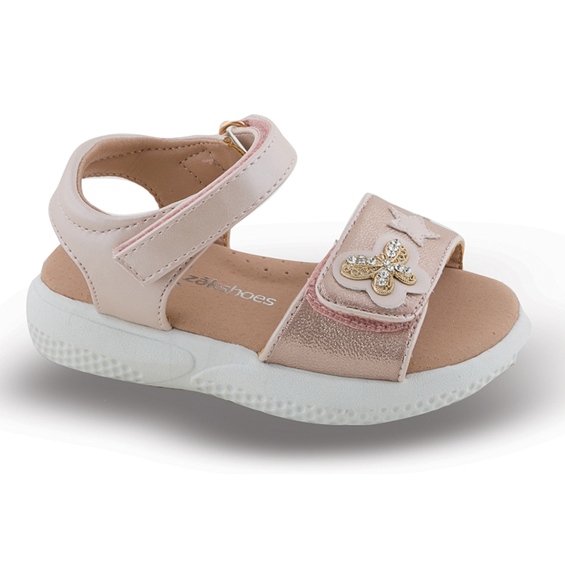 Smart kids Παιδικά πέδιλα με πεταλούδα για κορίτσι Μπρονζέ SD12222