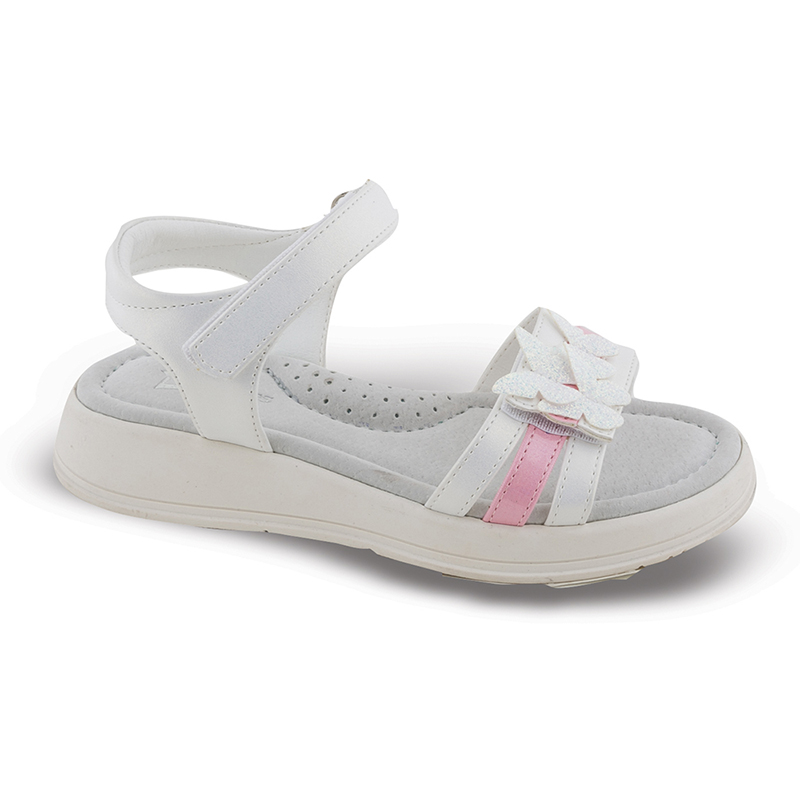 Smart kids Παιδικά πέδιλα με πεταλούδες για κορίτσι Λευκό SD21020