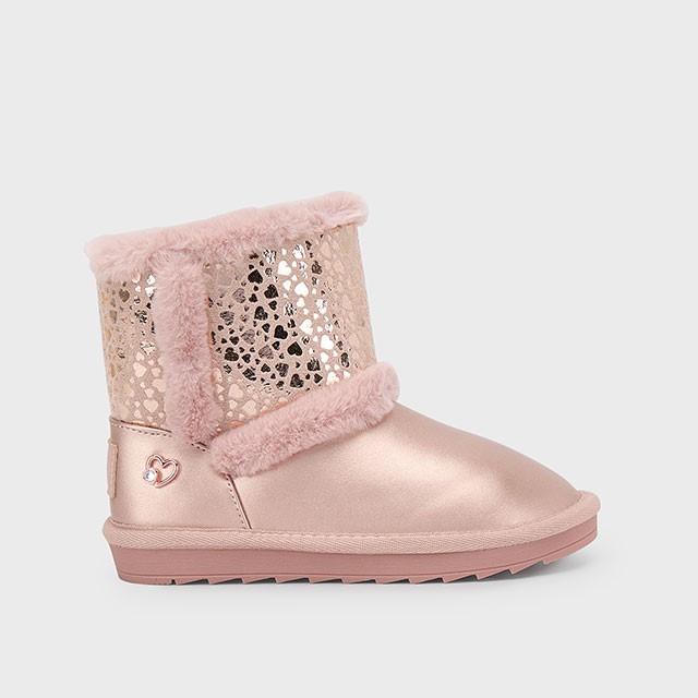 Mayoral Παιδικά Μποτάκια με γούνα Ροζ 44575-072