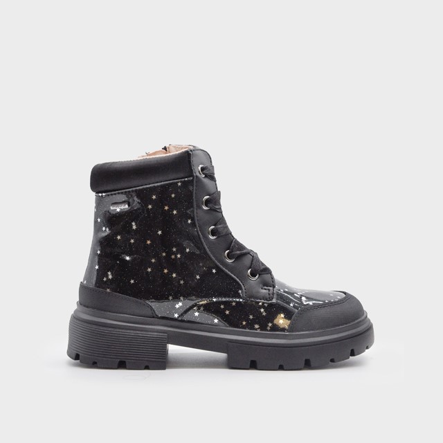 Mayoral Παιδικά Μποτάκια με glitter Μαύρο 46568-054