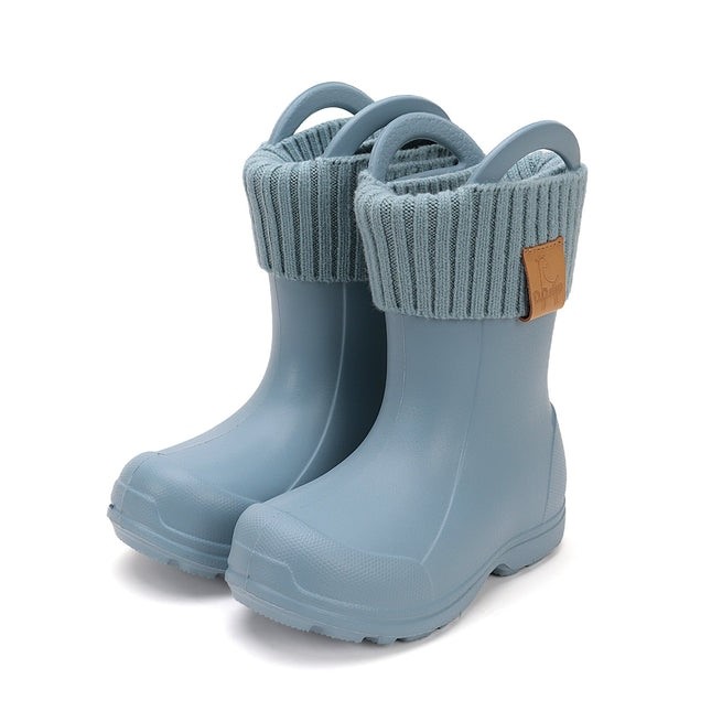 DDStep Ελαφριές Παιδικές γαλότσες με επένδυση Μπλε I106-52859