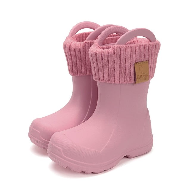 DDStep Ελαφριές Παιδικές γαλότσες με επένδυση Ροζ I106-52973