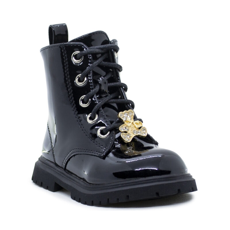 Smart kids Παιδικά Mποτάκια για Κορίτσια Μαύρο Λουστρίνι SD12274