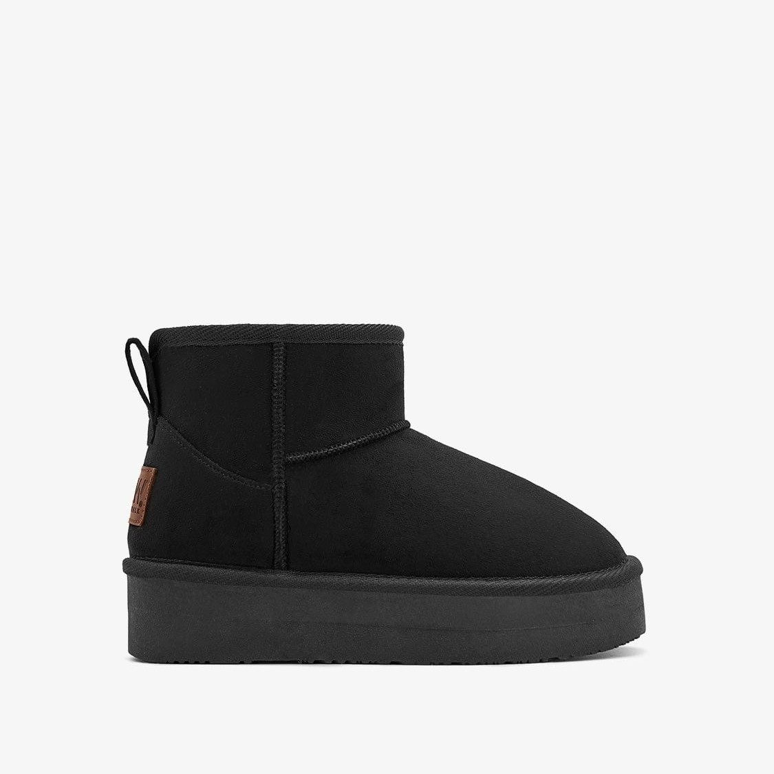 B&W by Conguitos Παιδικά αδιάβροχα δίπατα μποτάκια με Γούνα Μαύρο BJSH543008