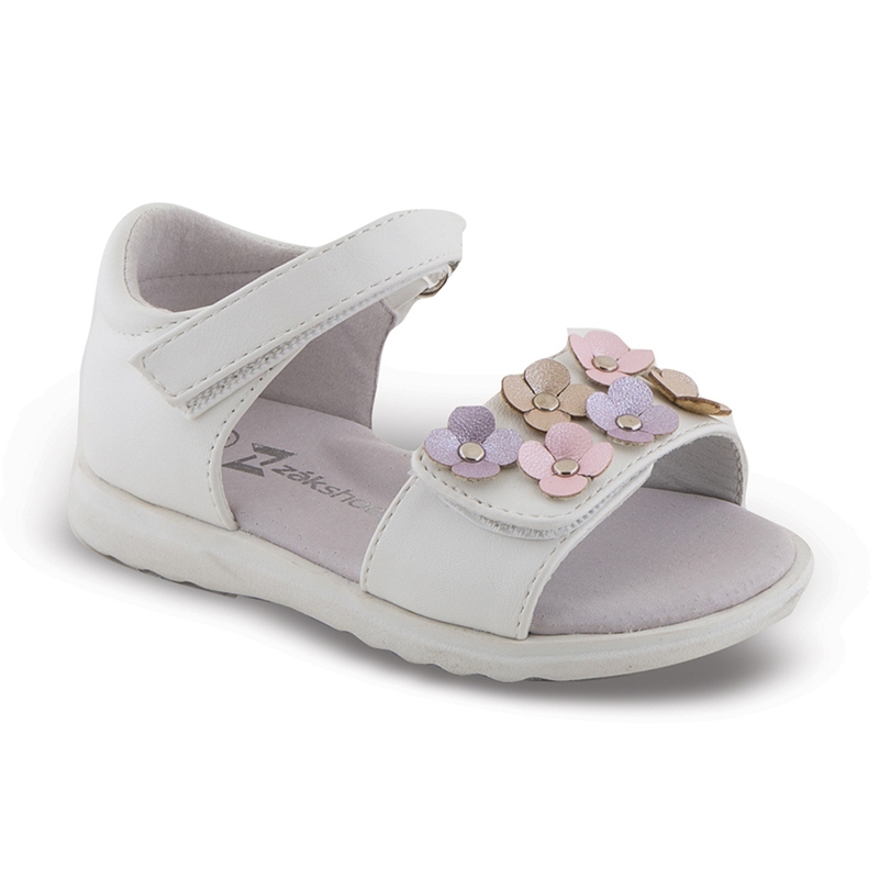 Zak Shoes Παιδικά πέδιλα για κορίτσια Λευκό SD12300