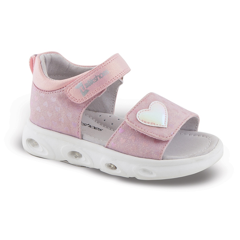 Zak Shoes Παιδικά πέδιλα για κορίτσια με φωτάκια Ροζ SD29113