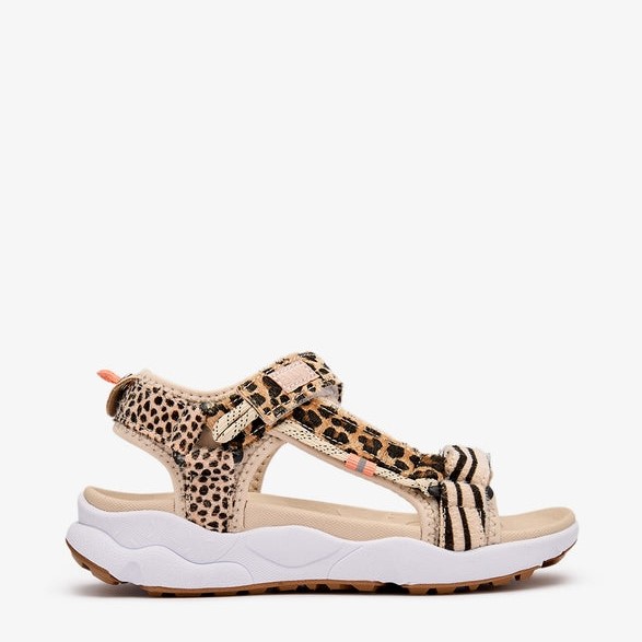 B&W παιδικά αθλητικά πέδιλα για κορίτσι Animal Print BWSH360008