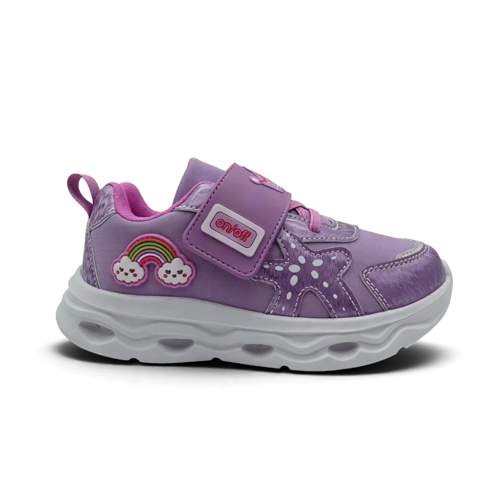 FILA Rainbow Παιδικά Αθλητικά Παπούτσια με Φωτάκια και ήχο Μωβ 3BK63005-800