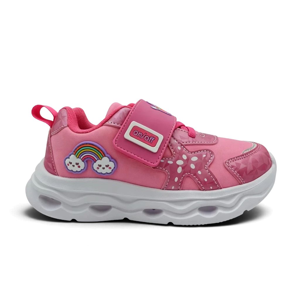 FILA Rainbow Παιδικά Αθλητικά Παπούτσια με Φωτάκια και ήχο Ροζ 3BK63005-900