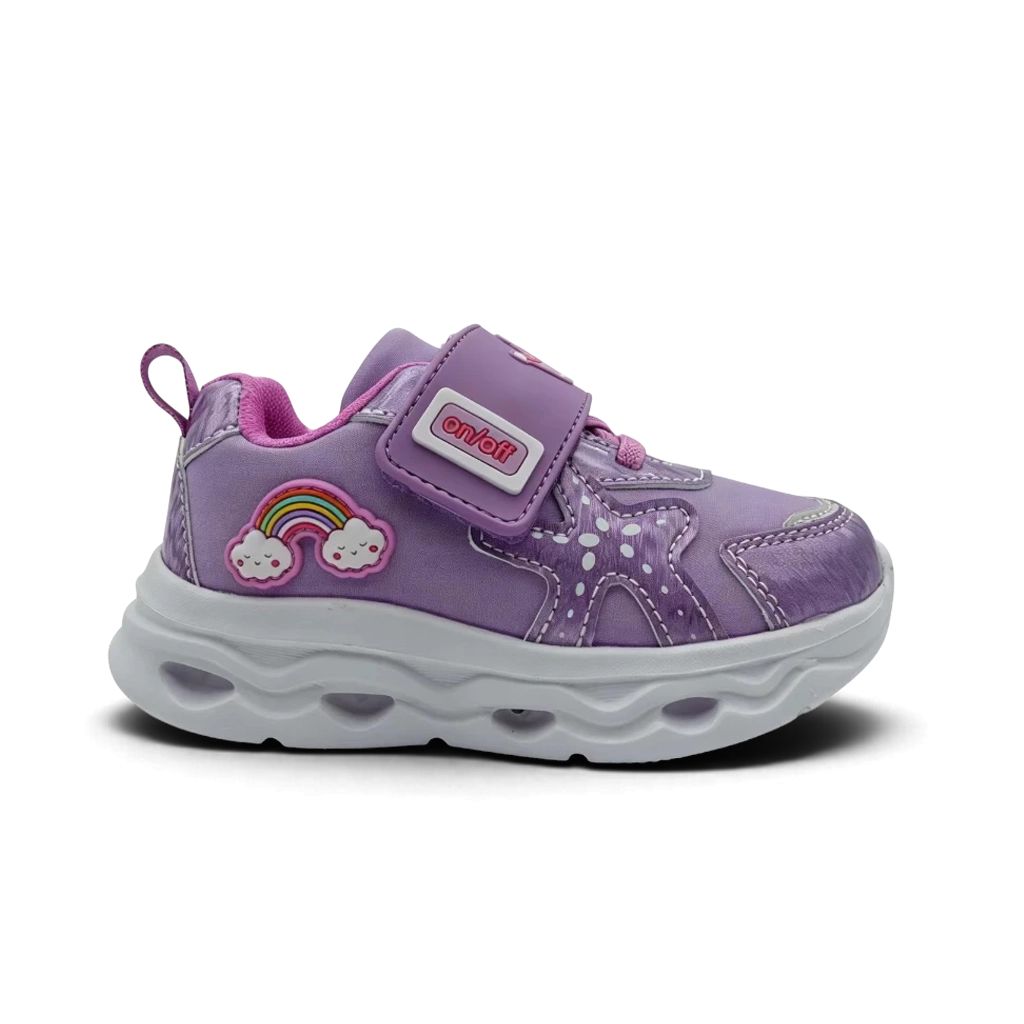 FILA Rainbow Παιδικά Αθλητικά Παπούτσια με Φωτάκια και ήχο Μωβ 7BK63005-800