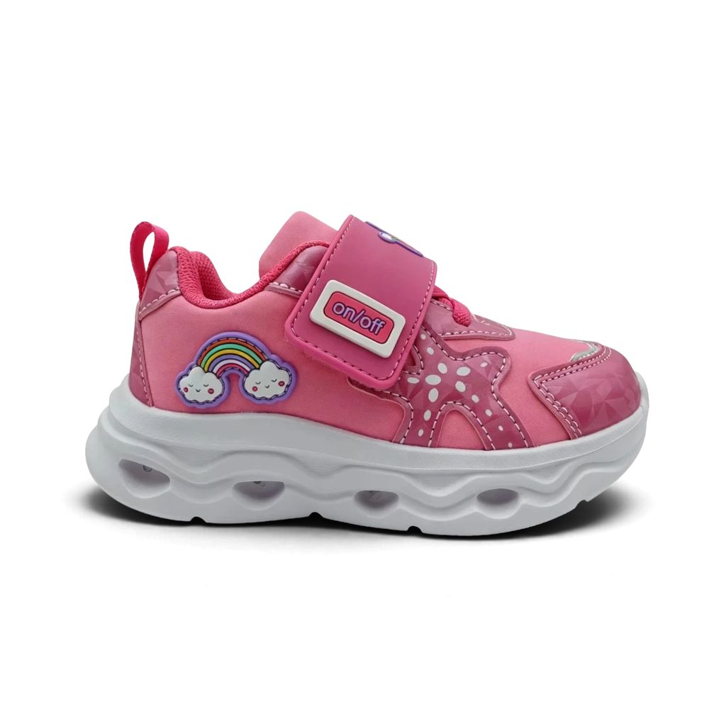 FILA Rainbow Παιδικά Αθλητικά Παπούτσια με Φωτάκια και ήχο Ροζ 7BK63005-900
