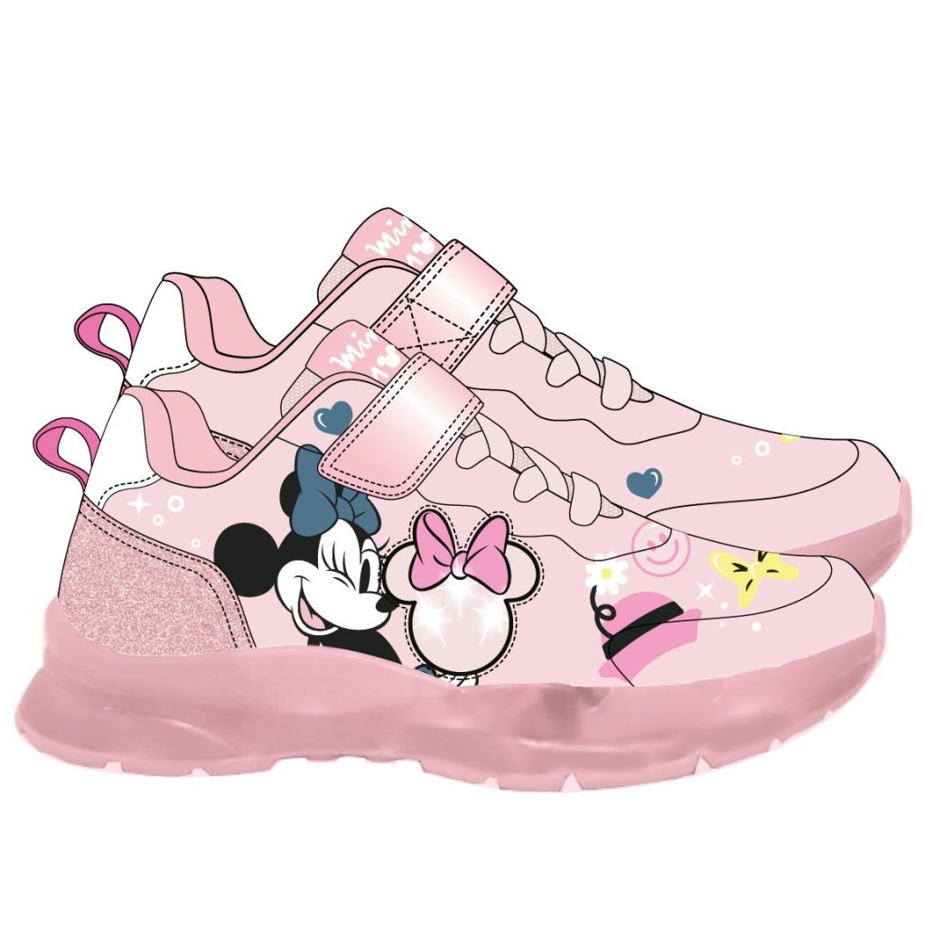 Disney παιδικά Αθλητικά Παπούτσια Minnie με φωτάκια 2300007473