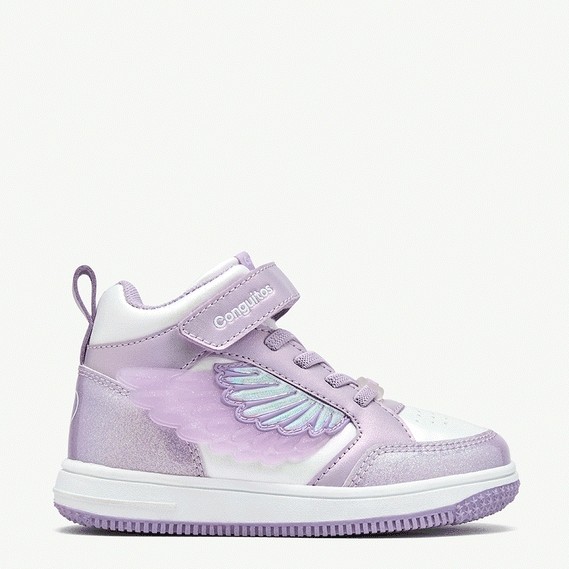 Conguitos παιδικά high sneakers με φωτάκια Unicorn COSH224065
