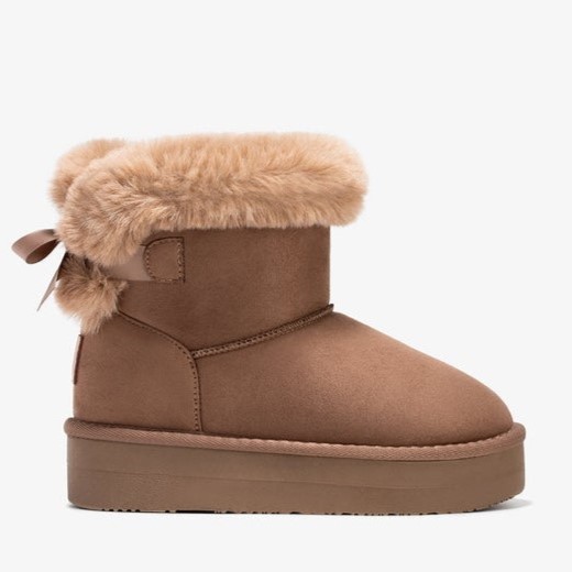 Conguitos Παιδικά Μποτάκια με Γούνα για Κορίτσι Taupe BWSH543002