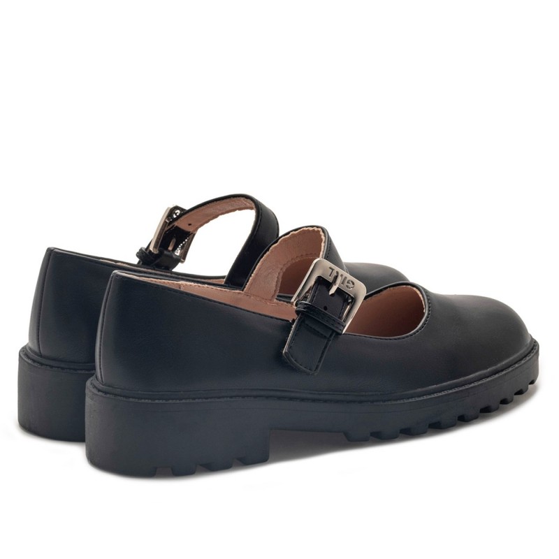 Alegria Παιδικές Mπαλαρινες με Velcro Μαύρο Ματ 122504W-BL-PU	