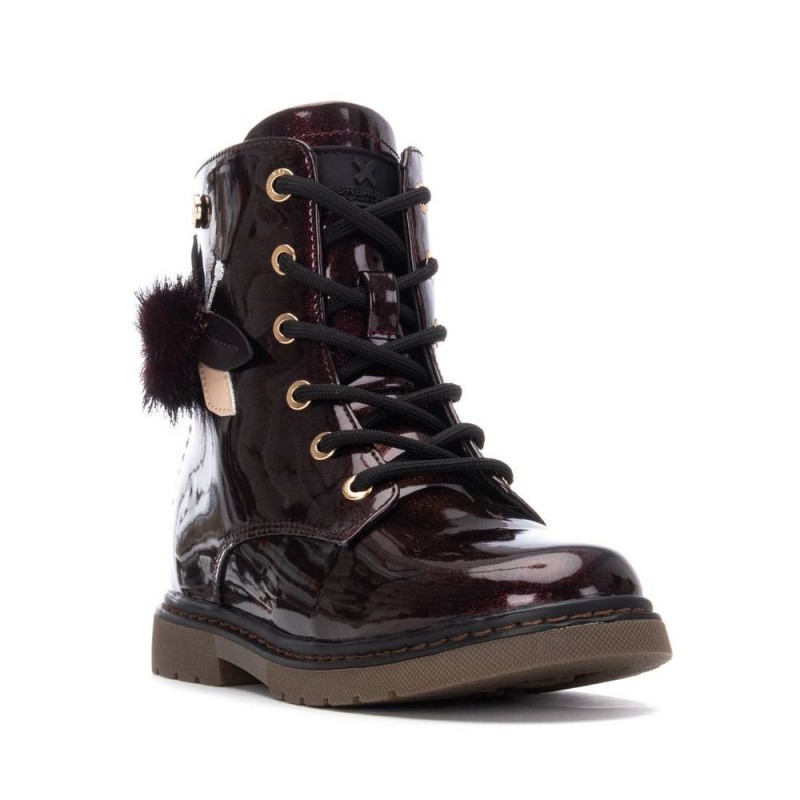 Xti παιδικά μποτάκια για κορίτσια Μπορντό Glitter 151395