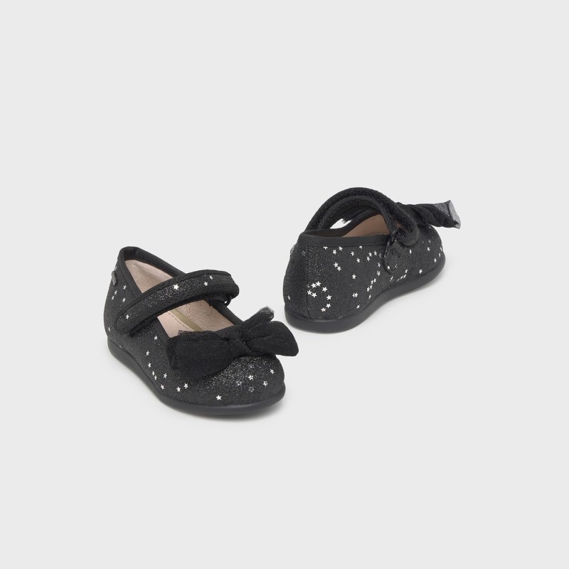 Mayoral Παιδικές Μπαλαρίνες με Glitter Μαύρο 42559-032