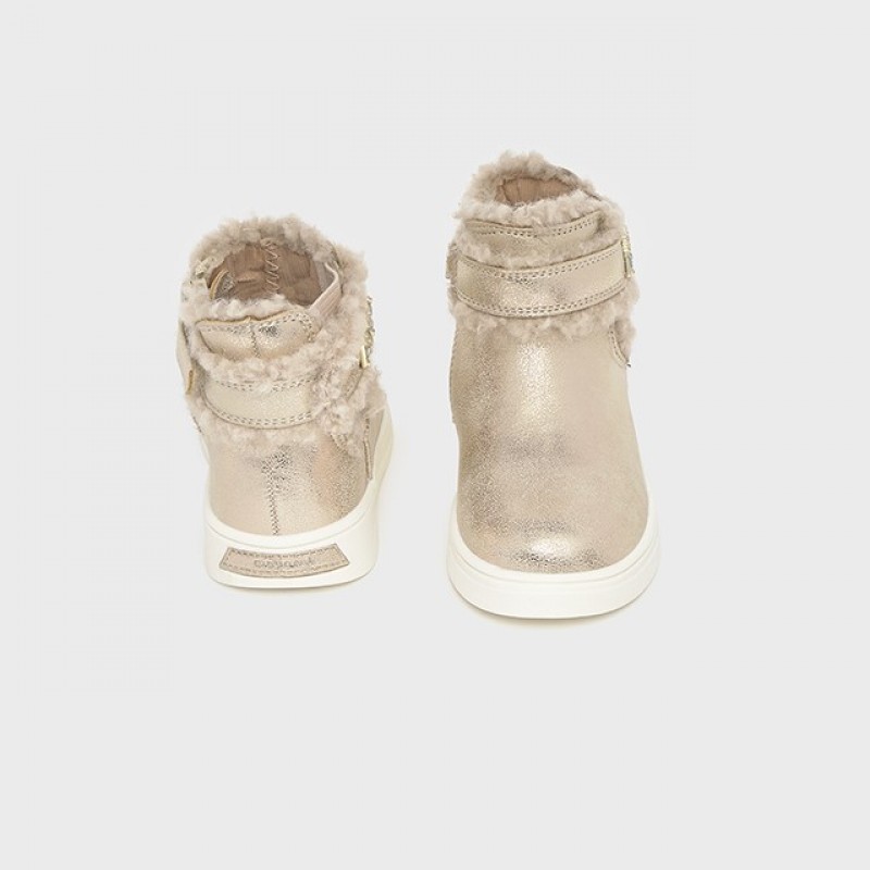 Mayoral Παιδικά Μποτάκια Χρυσό 42573-066