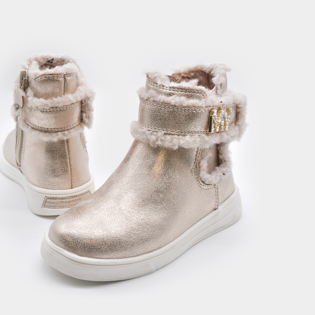 Mayoral Παιδικά Μποτάκια Χρυσό 44573-066