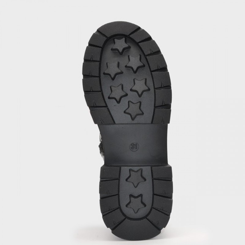 Mayoral Παιδικά Μποτάκια με glitter Μαύρο 46568-054