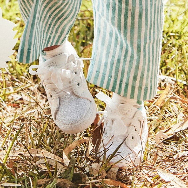 Mayoral Παιδικά Sneakers για κορίτσι Λευκά 25-41620-045