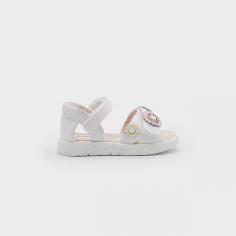 Mayoral Παιδικά Πέδιλα για κορίτσι Λευκό 25-41638-074