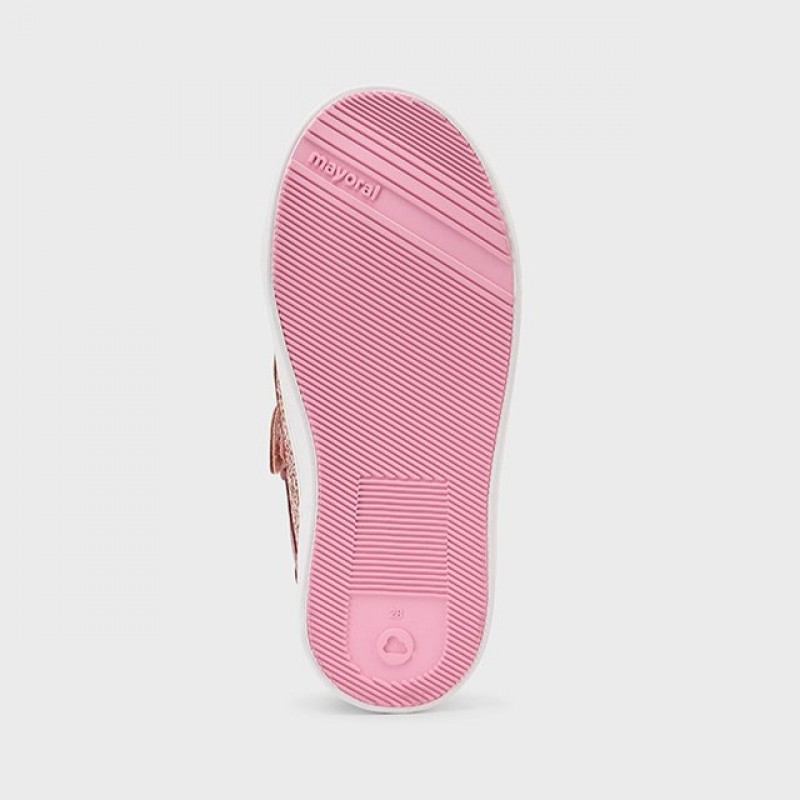 Mayoral Παιδικά Sneakers με glitter για κορίτσι Ροζ 25-43620-046