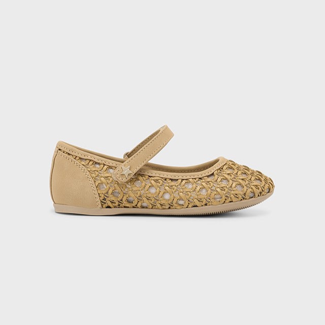 Mayoral Παιδικές Μπαλαρίνες διάτρητες Μπεζ Καφέ 25-43621-074