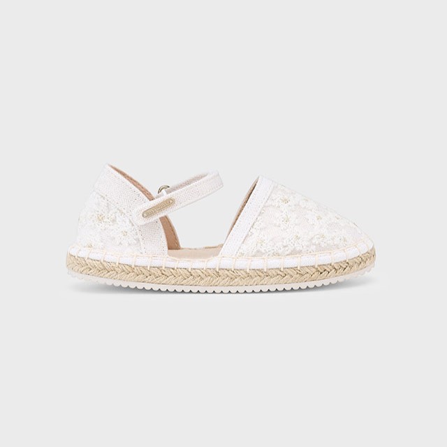 Mayoral Παιδικές Εσπαντρίγιες με λουλούδια για κορίτσι Εκρού 25-43644-089