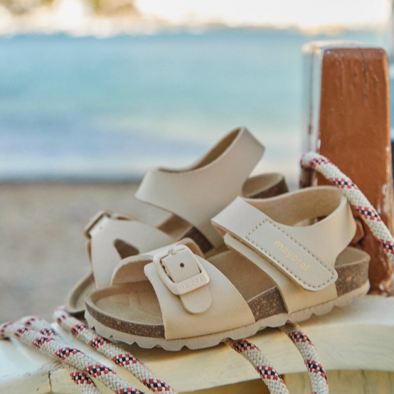 Mayoral Παιδικά πέδιλα BIO για αγόρι Μπεζ 25-43694-035