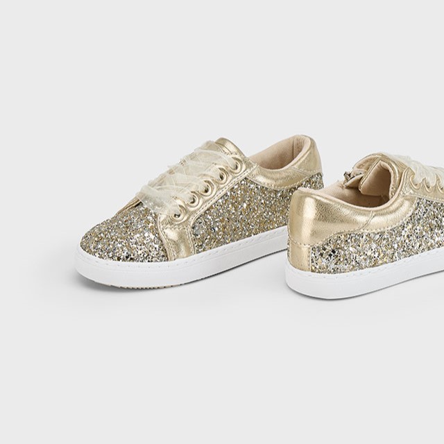 Mayoral Παιδικά Sneakers με glitter για κορίτσι Χρυσό 25-45620-044
