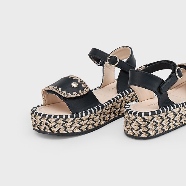 Mayoral Παιδικά πέδιλα πλατφόρμα για κορίτσι Μαύρο 25-45643-020