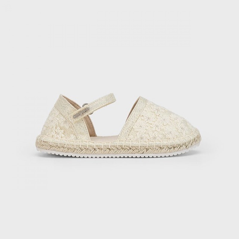 Mayoral Παιδικές Εσπαντρίγιες με λουλούδια για κορίτσι Χρυσό 25-45644-088