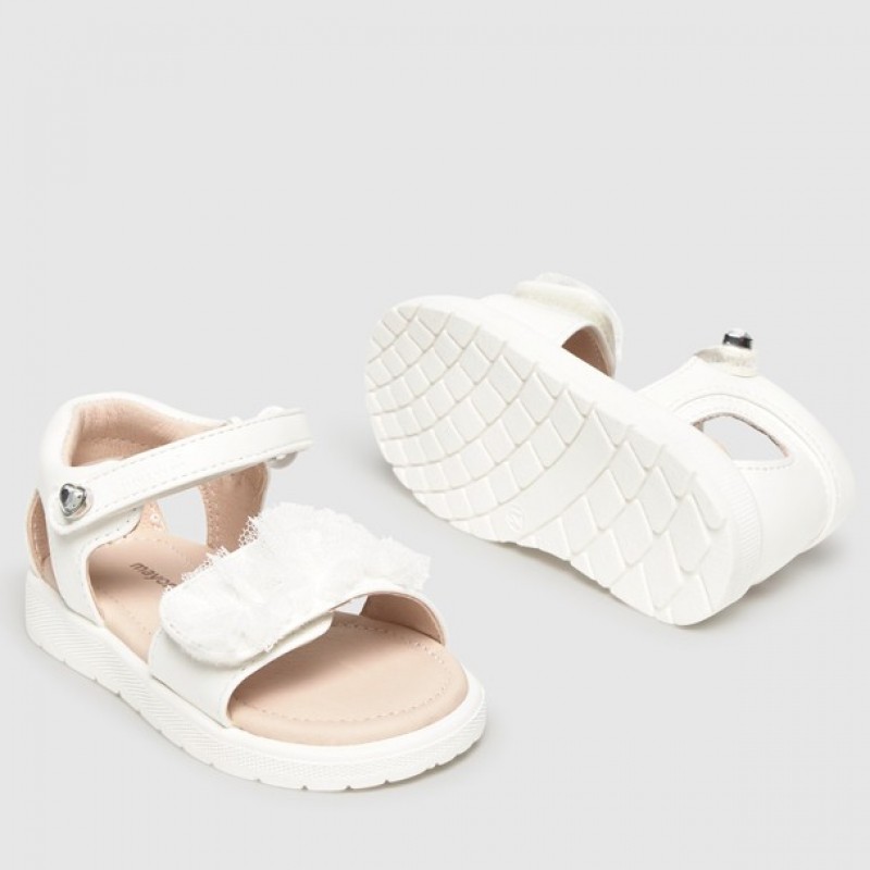 Mayoral παιδικά πέδιλα για κορίτσια Λευκό 26-41743-041