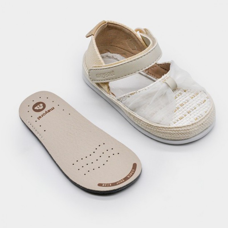 Mayoral παιδικές εσπαντρίγιες Barefoot για κορίτσια Λευκό 26-41791-045