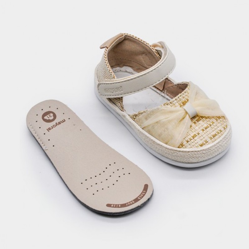 Mayoral παιδικές εσπαντρίγιες Barefoot για κορίτσια Μπεζ 26-41791-046