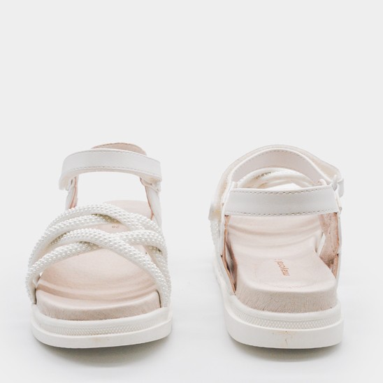 Mayoral παιδικά πέδιλα με στρας για κορίτσια Λευκό 26-43738-024
