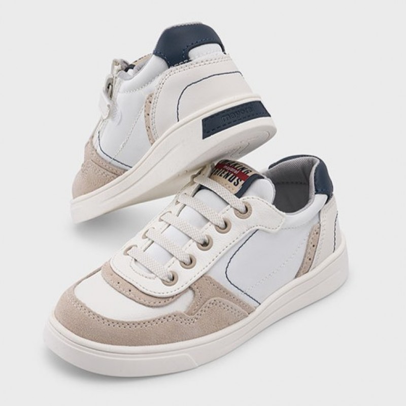 Mayoral παιδικά sneakers για αγόρια Λευκό 26-45761-053