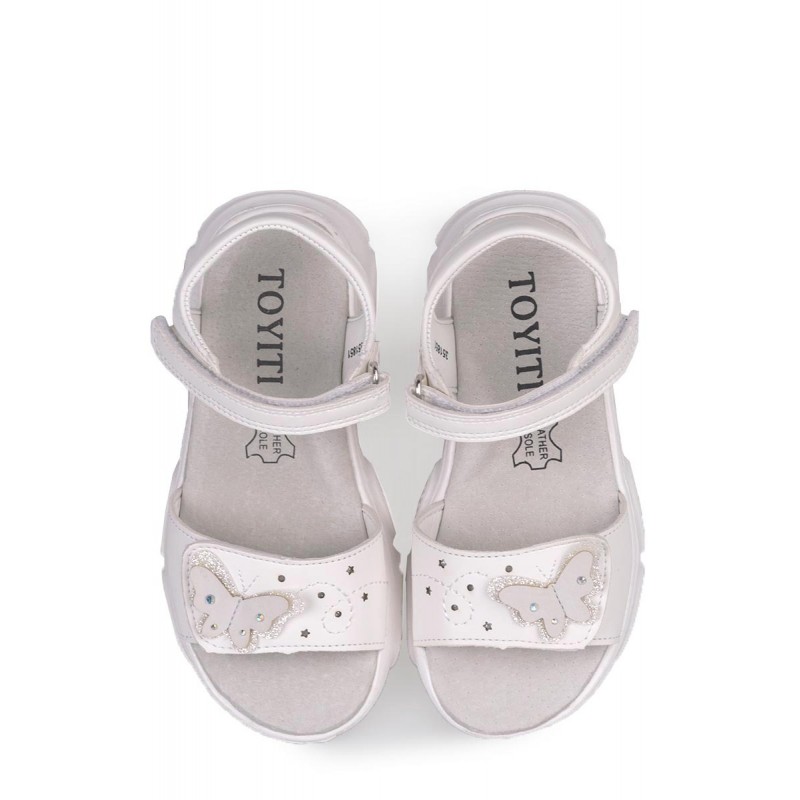 Τουίτι Παιδικά πέδιλα με πεταλούδα για κορίτσι Λευκό 351851