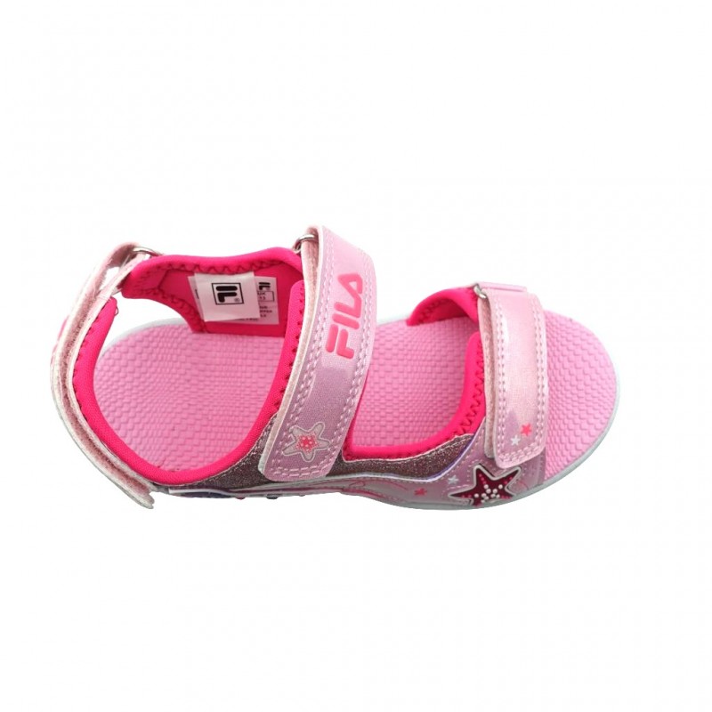 Fila K Mermaid Velcro Lights Παιδικά Αθλητικά Πέδιλα με φωτάκια Ροζ 3BK61002-900