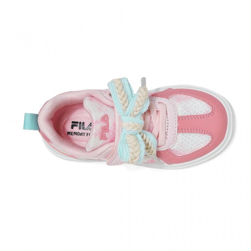 Fila Zeli Memory Velcro Παιδικά παπούτσια για κορίτσια Ροζ 3LS61001-900