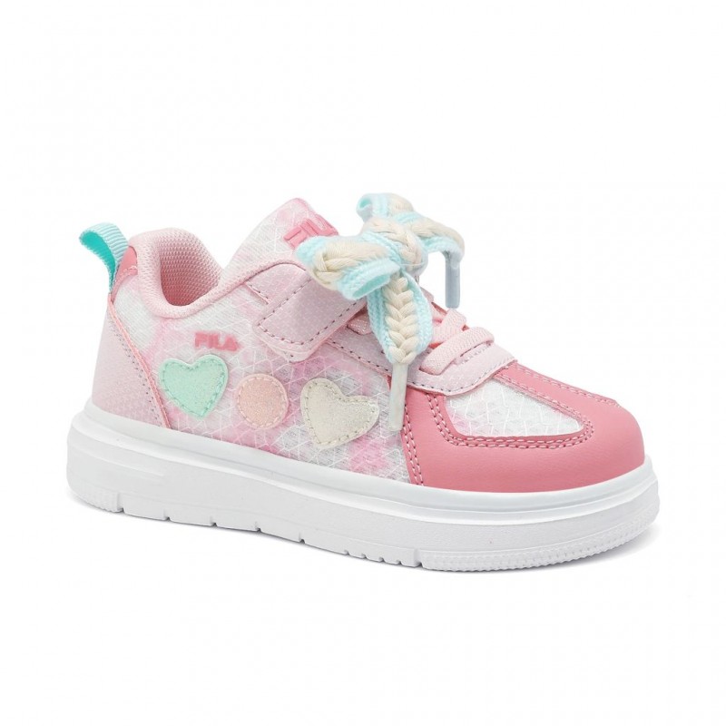 Fila Zeli Memory Velcro Παιδικά παπούτσια για κορίτσια Ροζ 3LS61001-900