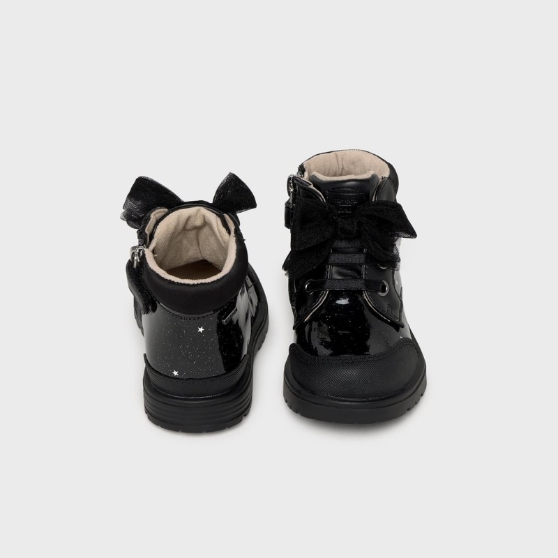 Mayoral Παιδικά Μποτάκια με glitter Μαύρο 42567-054